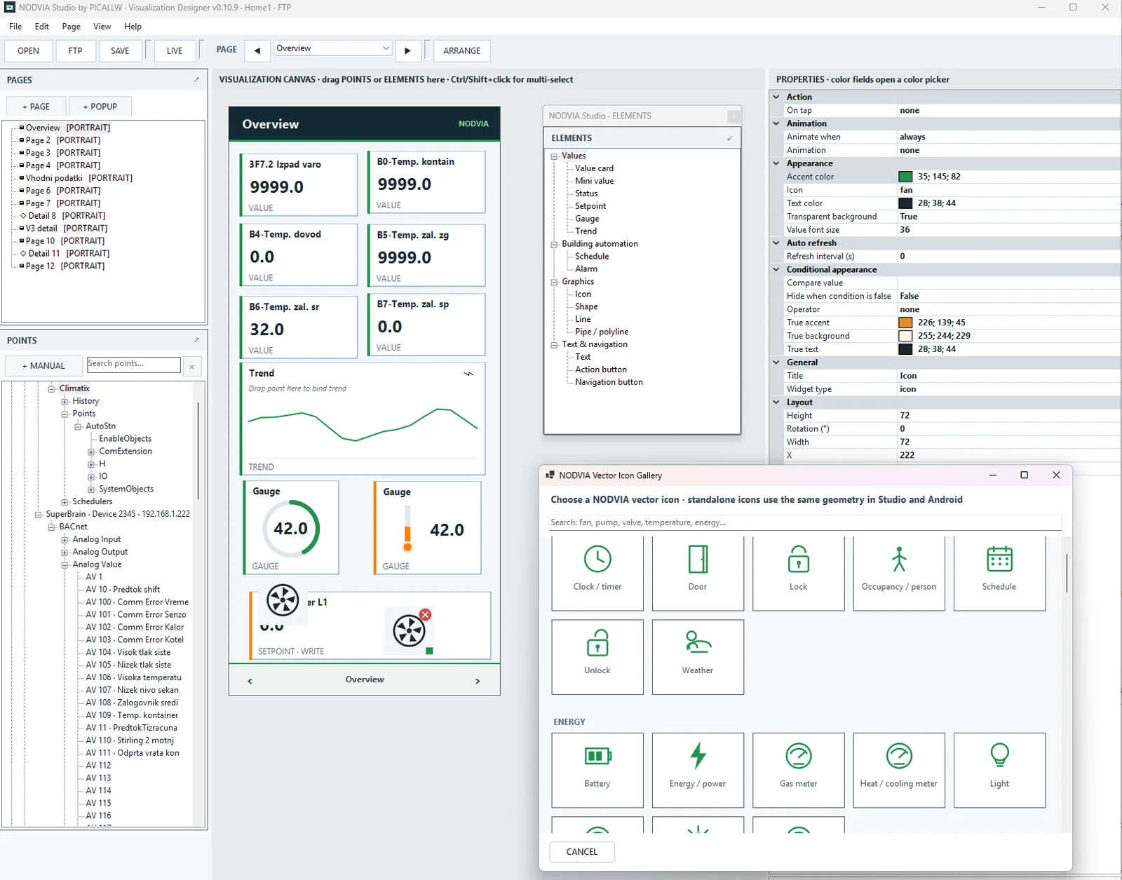 NODVIA Studio project visualization design